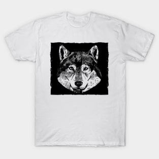 Wolf Head Hand Drawn T-Shirt